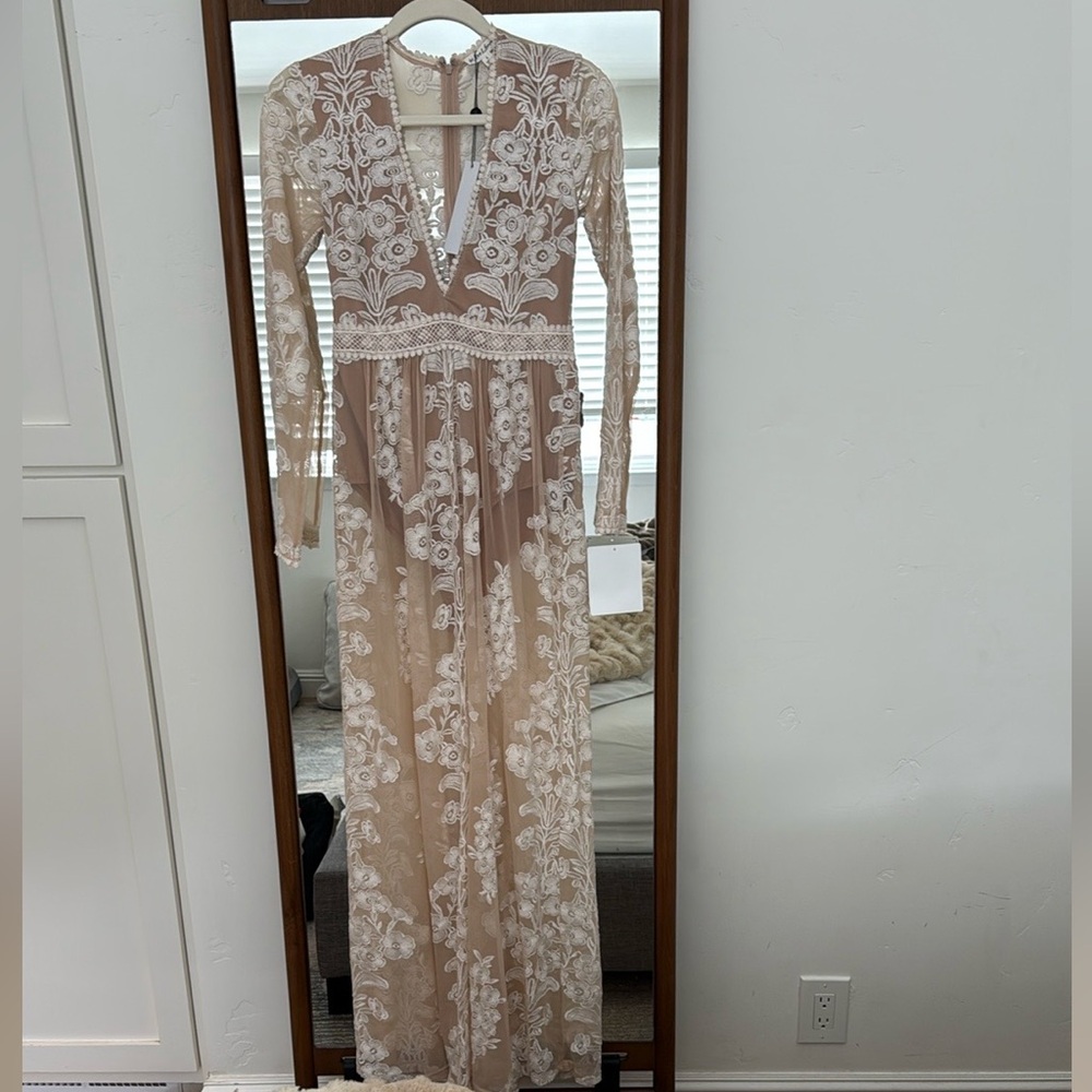 For Love And Lemons Sheer Lace Maxi Dress - Picture 3 of 12